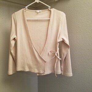 Skin Worldwide Light Pink Ballerina-Style Top with Tie Size 2